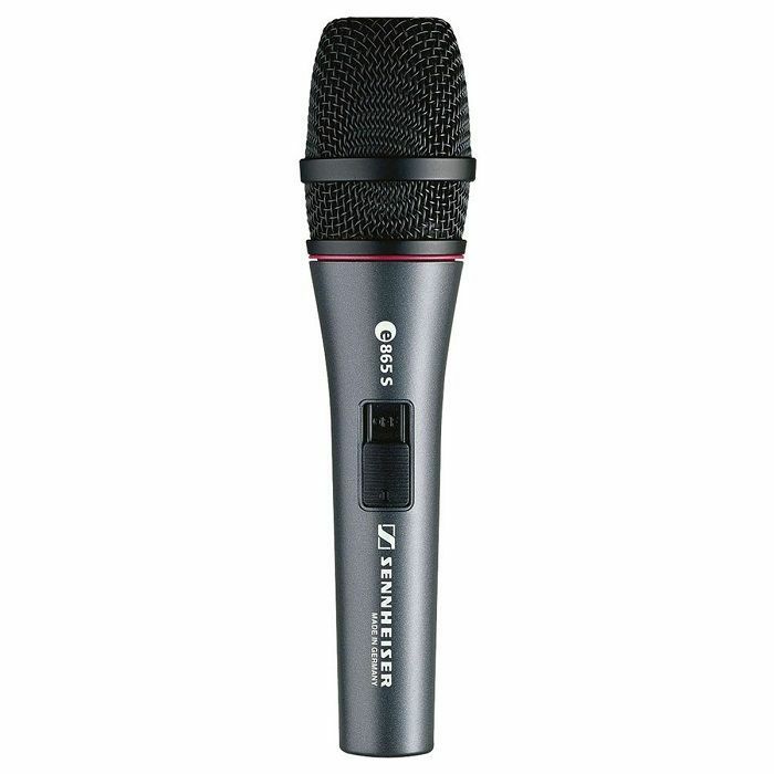 SENNHEISER - Sennheiser E865S Electret Condenser Super Cardioid Vocal Microphone With On/Off Switch