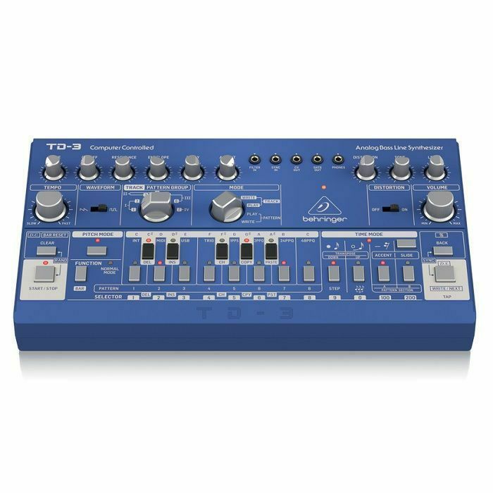 BEHRINGER - Behringer TD3 BU TB303 Analogue Bass Line Synthesizer (blue)