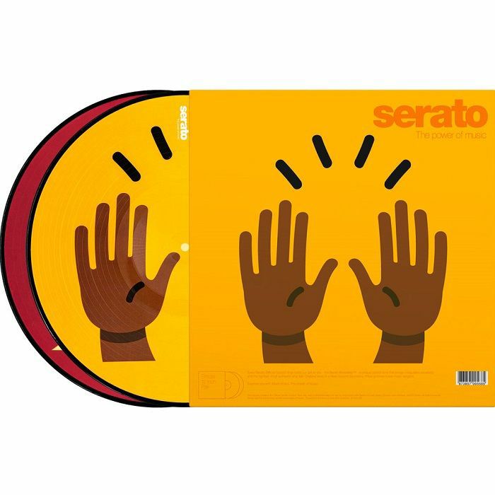 Serato Reversible Emoji Picture Disc #1 Hands 12" Control Vinyl Records (pair)