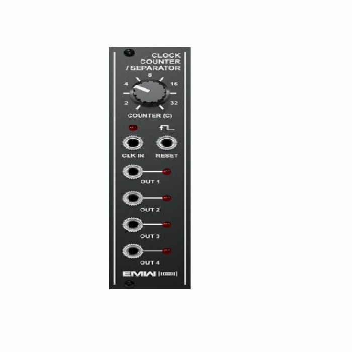 EMW - EMW Clock Counter/Separator Module (black faceplate)