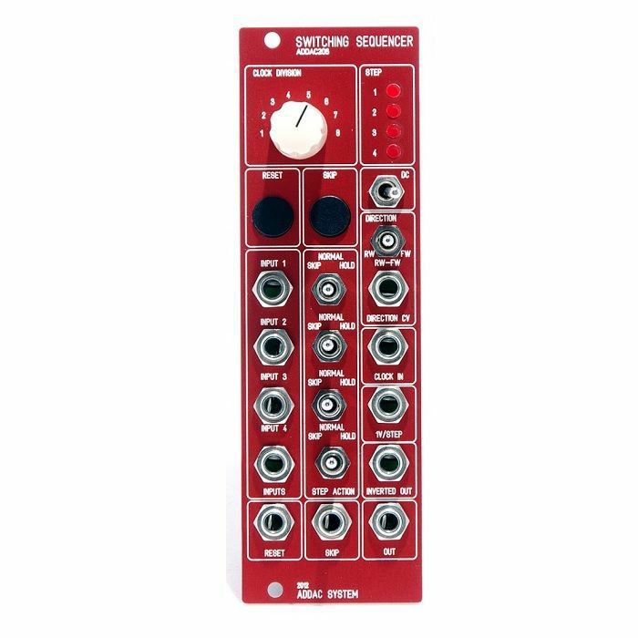 ADDAC SYSTEM - ADDAC System ADDAC206 Switching Sequencer Module (red faceplate)