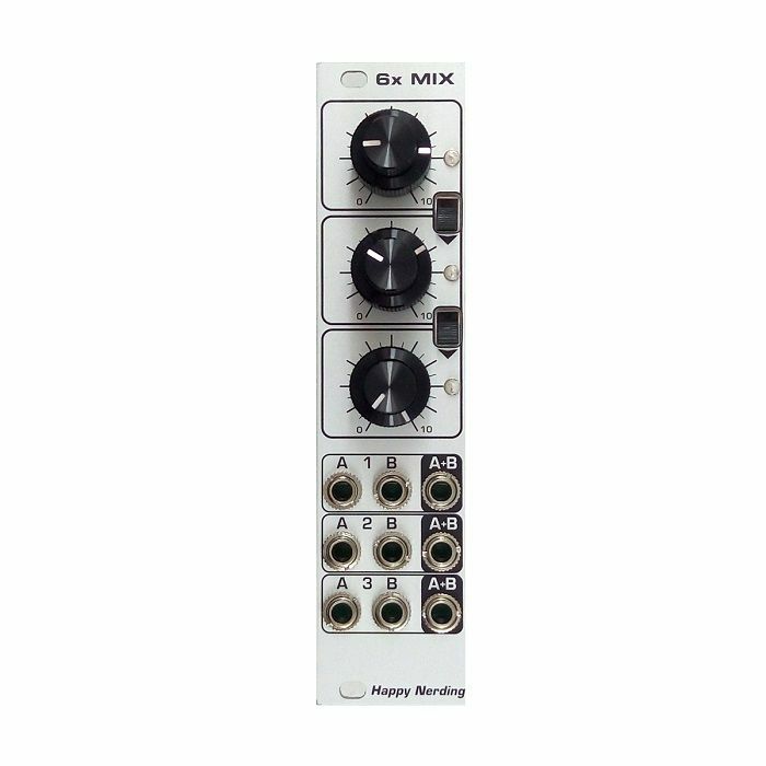 HAPPY NERDING - Happy Nerding 6x MIX 6-Channel Audio Mixer Module (silver faceplate)