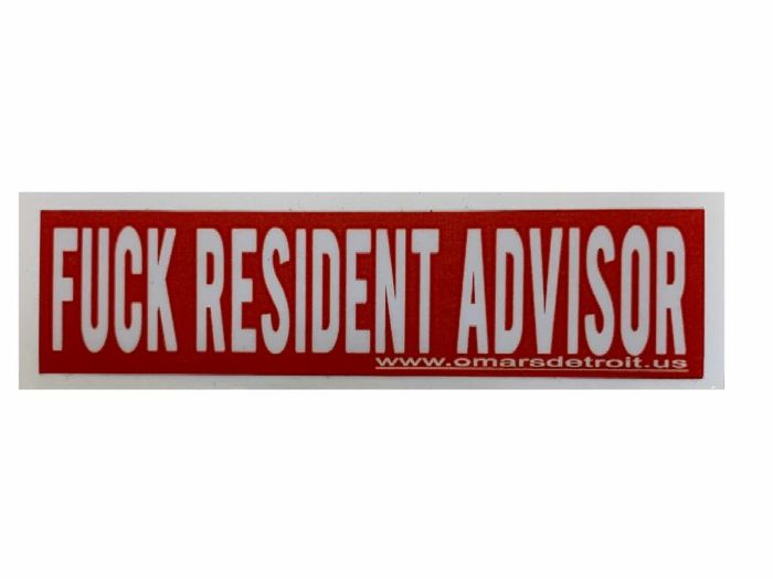OMAR S - Omar S "Fuck Resident Advisor" Sticker