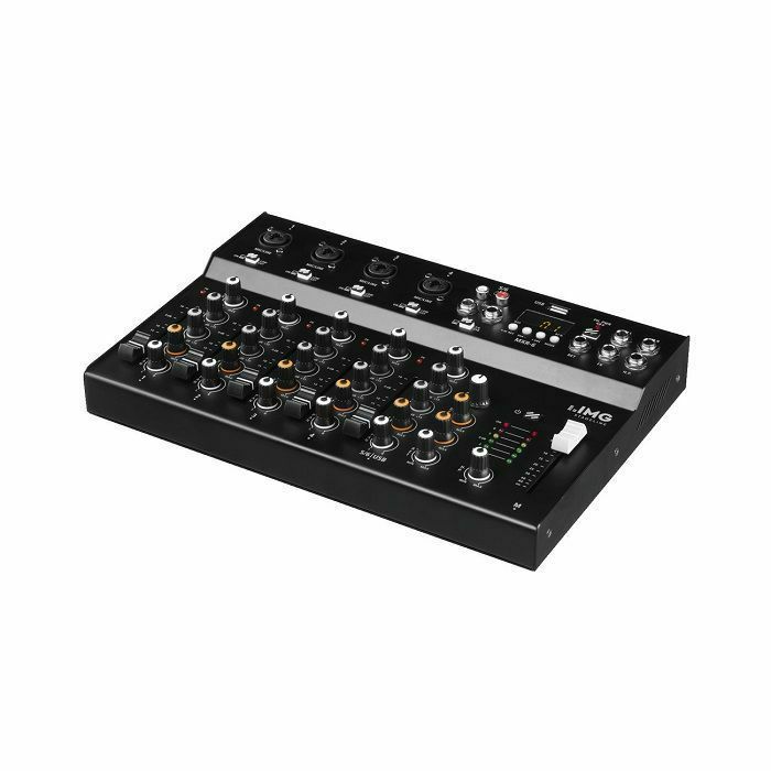 IMG STAGELINE - IMG Stageline MXR-6 6 Channel Audio Mixer With DSP Effect Unit Integrated MP3 Player & Bluetooth Receiver