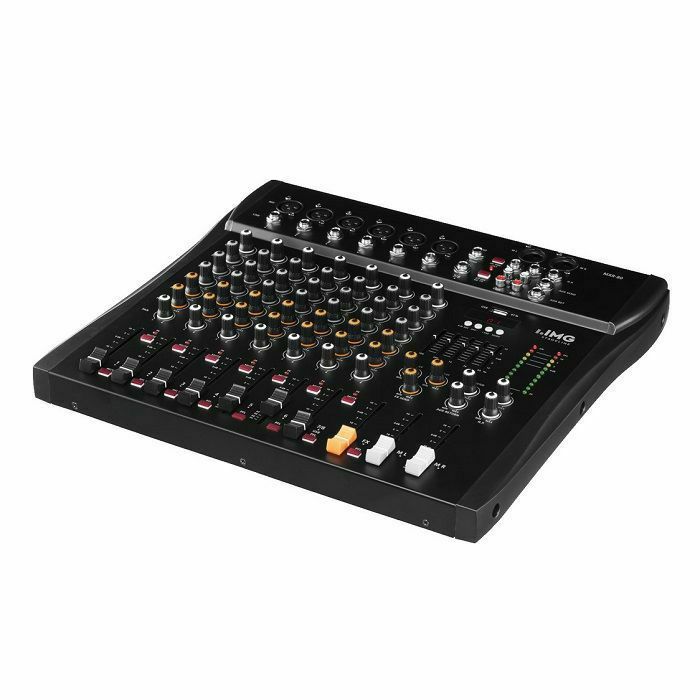 IMG STAGELINE - IMG Stageline MXR-80 8 Channel Audio Mixer With Integrated MP3 Player & Bluetooth Receiver
