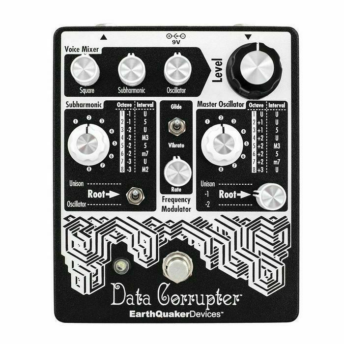 EARTHQUAKER DEVICES - EarthQuaker Devices Data Corrupter Modulated Monophonic Harmonizing PLL Effects Pedal (black)