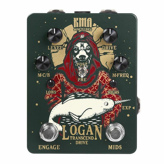 KMA MACHINES - KMA Machines Logan Overdrive Pedal With Switchable Mid Boost