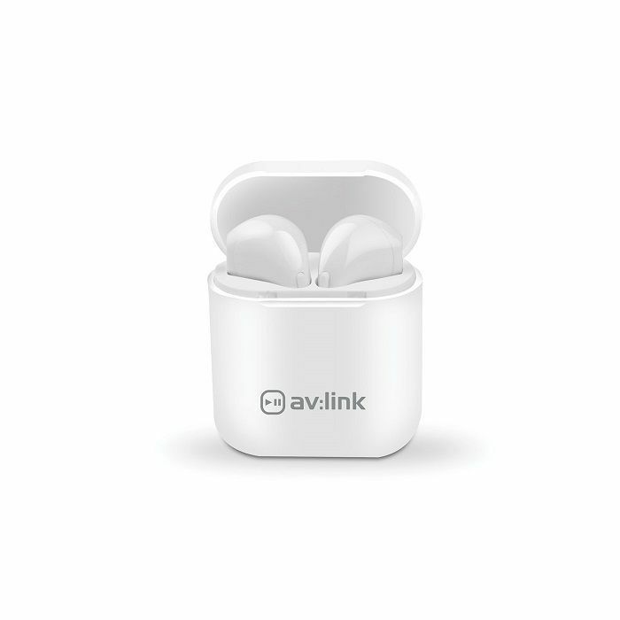 AV LINK - AV Link Ear Shots True Wireless Bluetooth Earphones & Power Case (white)