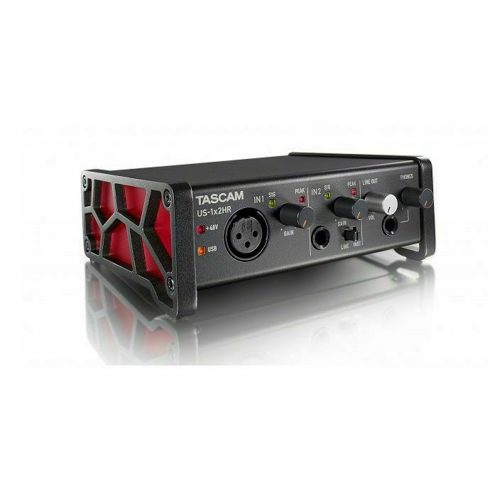 TASCAM - Tascam US-1x2HR High-Resolution 1-In/2-Out USB-C Audio Interface (black)