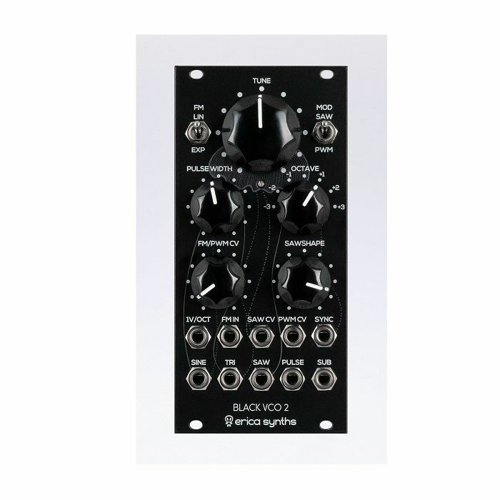 ERICA SYNTHS - Erica Synths Black VCO2 Analogue Voltage Controlled Oscillator Module