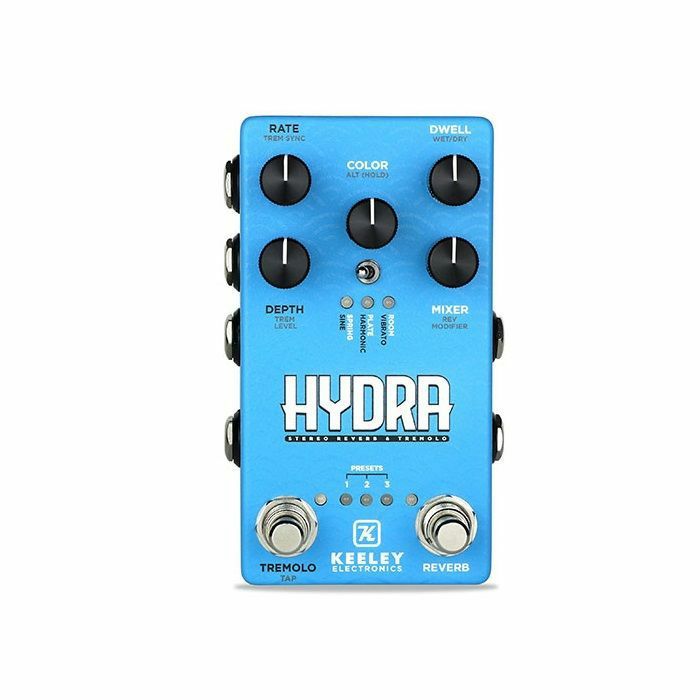 KEELEY - Keeley Hydra Stereo Reverb & Tremolo Effects Pedal