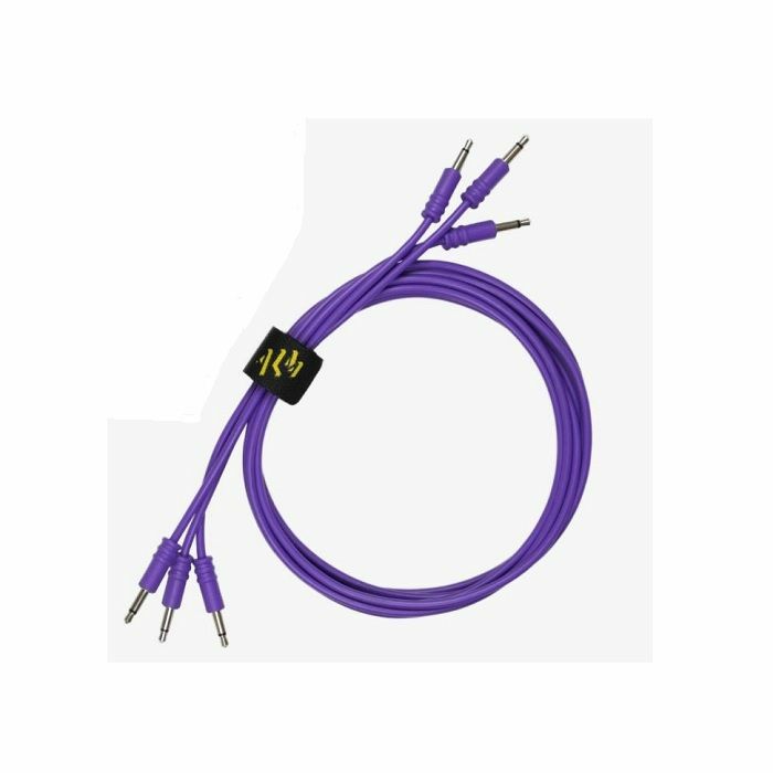 ALM - ALM Custom 3.5mm Male Mono Patch Cables (90cm, purple, pack of 3)