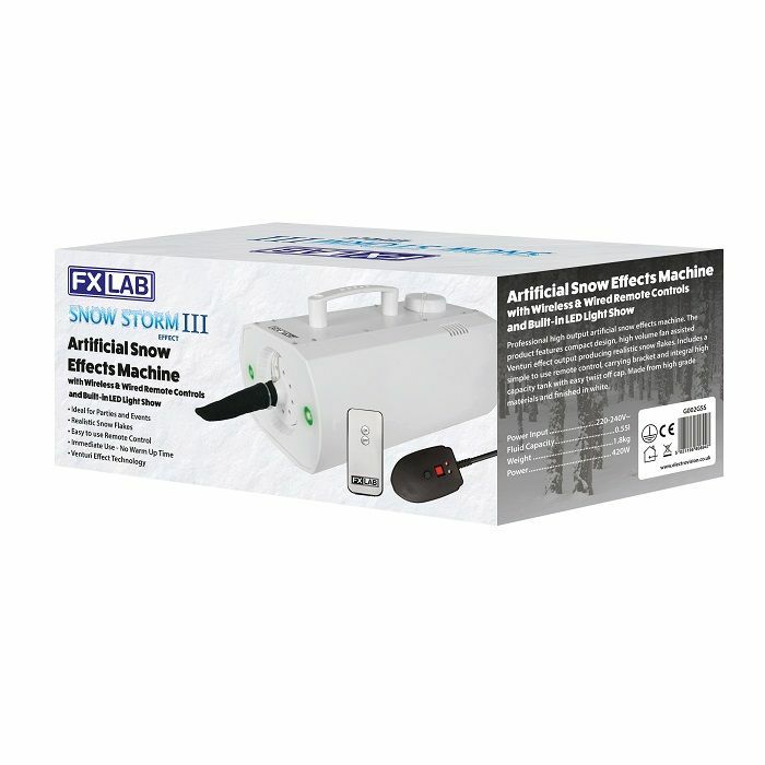 FXLAB Snow Storm III 420W Artificial Snow Effects Machine With Wired