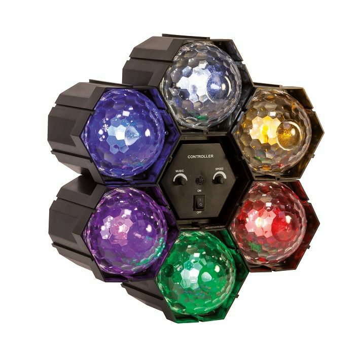 FX LAB - FX LAB 6-Way LED Crystal Pod Light With Built In Sound To Light Control