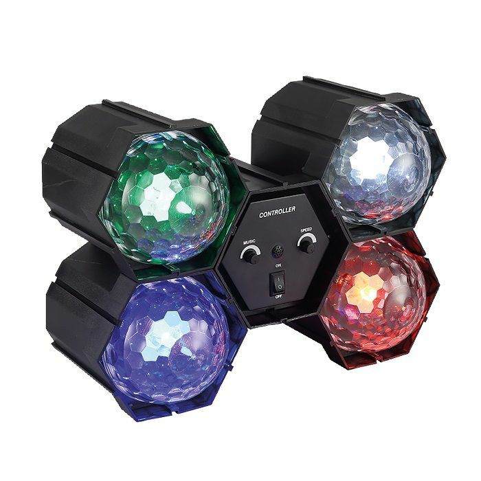 FX LAB - FX LAB 4-Way LED Crystal Pod Light With Built In Sound To Light Control