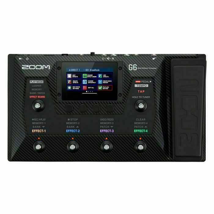 ZOOM - Zoom G6 Multi-Effects Processor Effects Pedal (black)