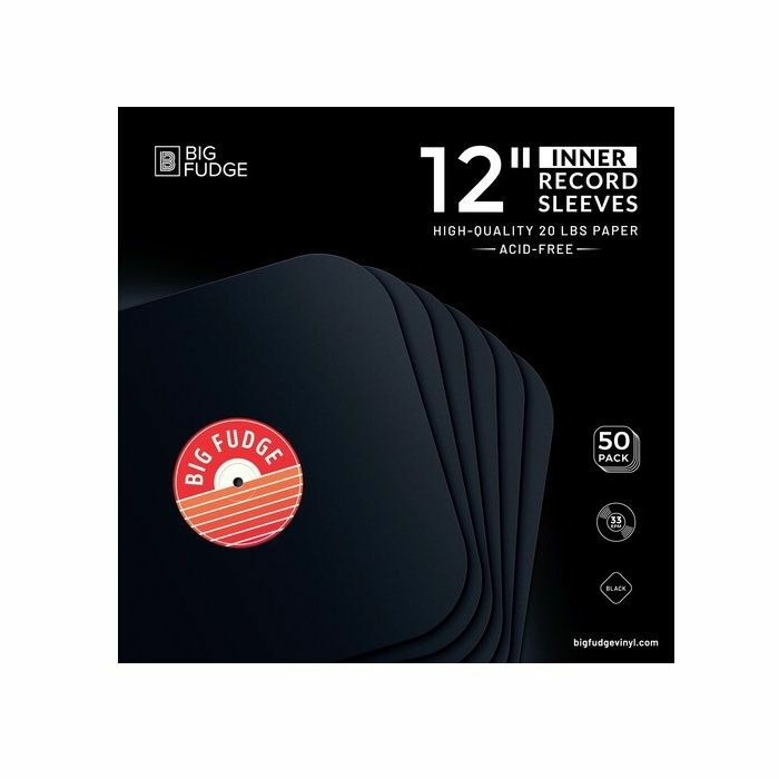 BIG FUDGE - Big Fudge 12" Black Paper Vinyl Record Sleeves (pack of 50)