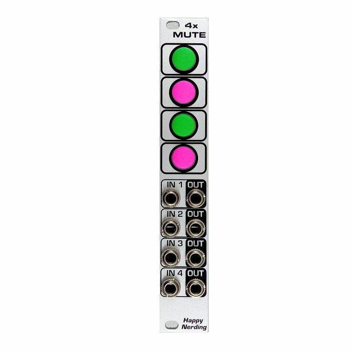 HAPPY NERDING - Happy Nerding 4xMUTE 4 Channels Of Clickless Muting Module (silver)