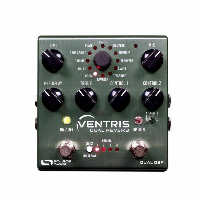 SOURCE AUDIO - Source Audio Ventris Dual Reverb Stereo Dual DSP Reverb Effects Pedal