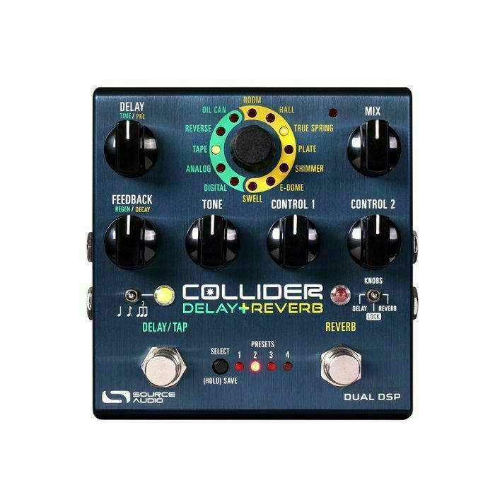 SOURCE AUDIO - Source Audio Collider Setreo Delay & Reverb Stereo Dual Reverb & Delay Effects Pedal