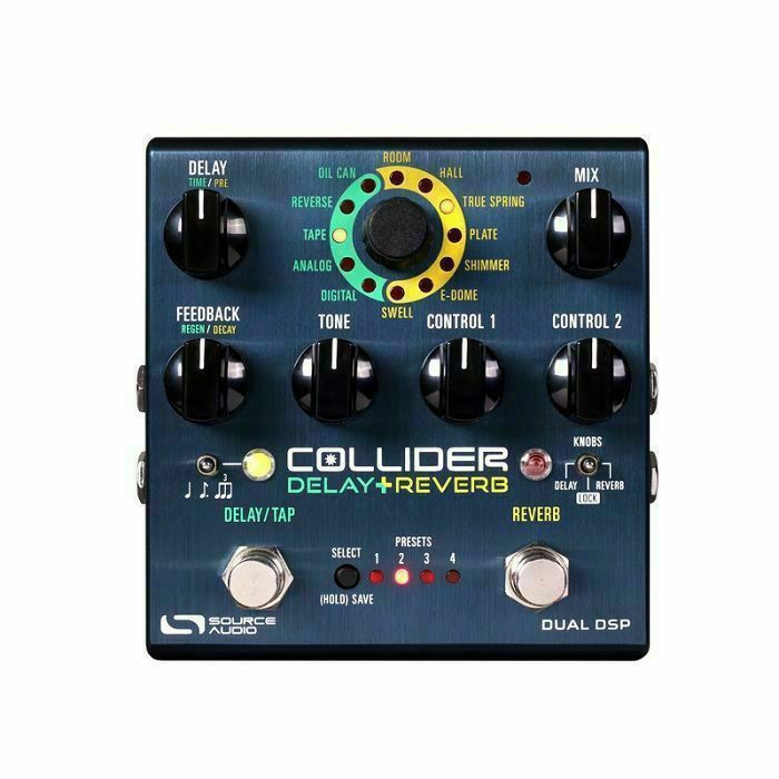 SOURCE AUDIO - Source Audio Collider Stereo Delay & Reverb Stereo Dual Reverb & Delay Effects Pedal