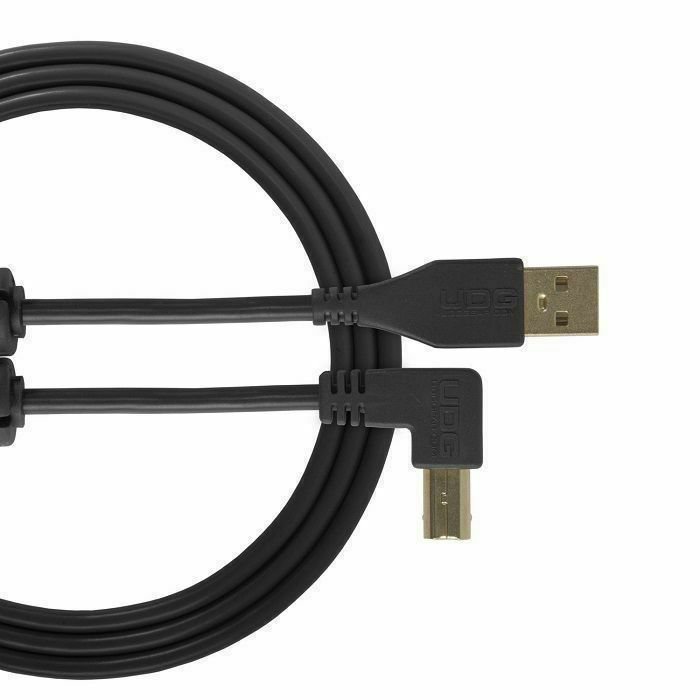 UDG - UDG Ultimate Angled USB 2.0 A-B Audio Cable (black, 2.0m)