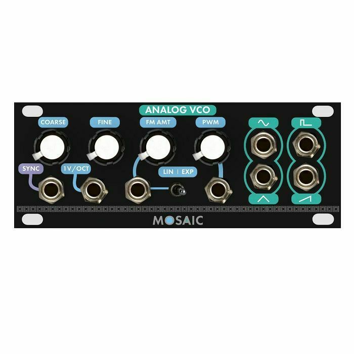 MOSAIC - Mosaic 1U Analog VCO Analogue Voltage Controlled Oscillator Module (black)