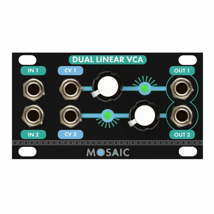 MOSAIC 1U - Mosaic 1U Dual Linear VCA All-analogue Dual Linear VCA Module (black)