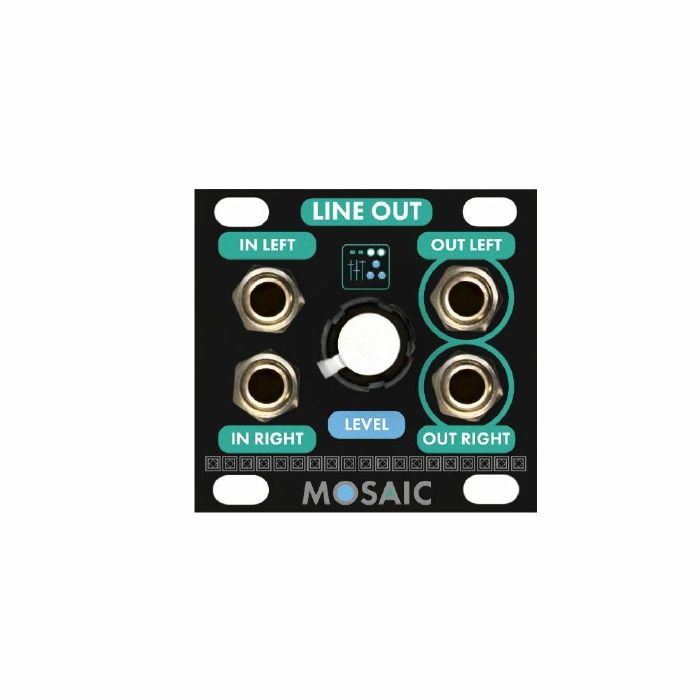 MOSAIC - Mosaic 1U Line Out Stereo Line Output Module (black)