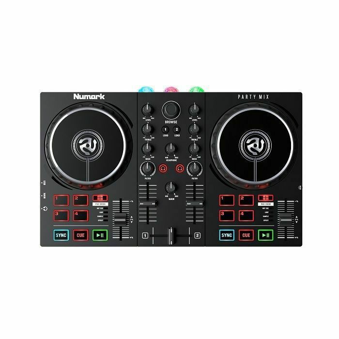 NUMARK - Numark Party Mix II 2-Deck DJ Controller With Built-In Light Show