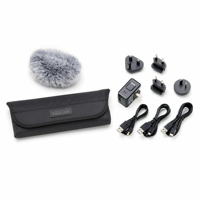 TASCAM - Tascam AK-DR11G MKIII Accessories Package For DR-Series Handheld Recorders With Windscreen, Power Adapters & Carry Case