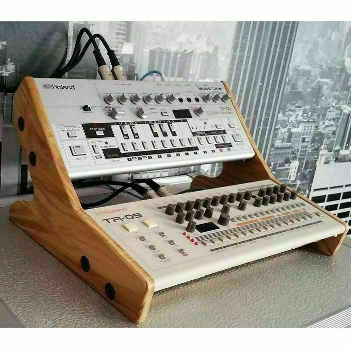SYNTHS & WOOD - Synths & Wood Roland Boutique Solid Oak Dual Stand MK2