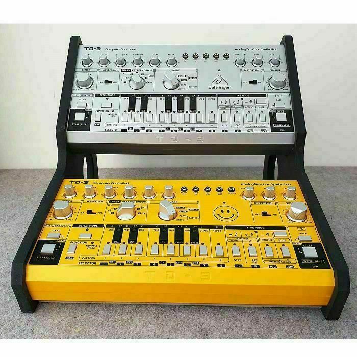 Synths & Wood Behringer TD3 & RD6 Dual Black Valchromat Stand at Juno ...