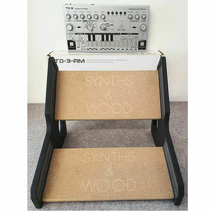 Synths & Wood Behringer TD3 & RD6 Dual Black Valchromat Stand at Juno ...