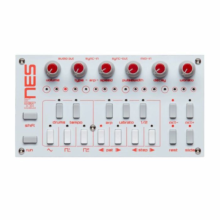 Twisted Electrons hapiNES L Desktop Synthesiser (white) at Juno Records.