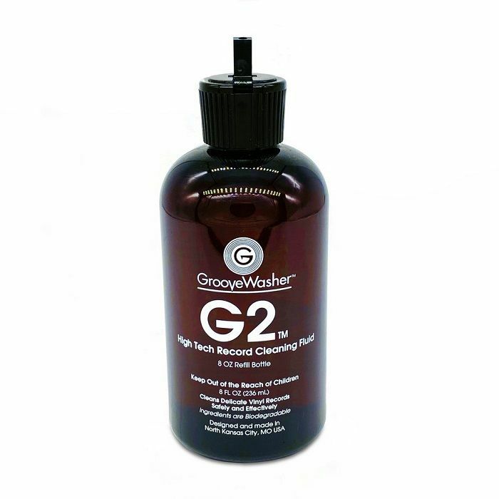 GROOVEWASHER - GrooveWasher G2 Vinyl Record Cleaning Fluid 8oz Refill Bottle