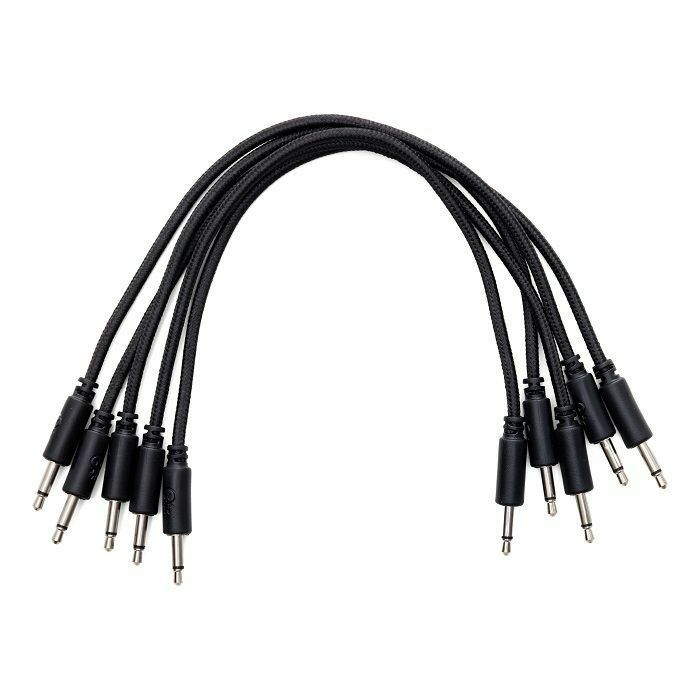 ERICA SYNTHS - Erica Synths 20cm Braided Patch Cables (black, pack of 5)
