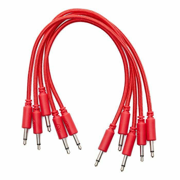 ERICA SYNTHS - Erica Synths 20cm Braided Patch Cables (red, pack of 5)