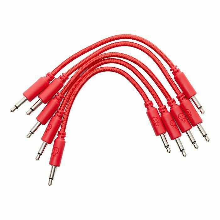 ERICA SYNTHS - Erica Synths 10cm Braided Patch Cables (red, pack of 5)