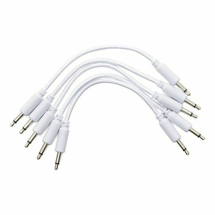 ERICA SYNTHS - Erica Synths 10cm Braided Patch Cables (white, pack of 5)