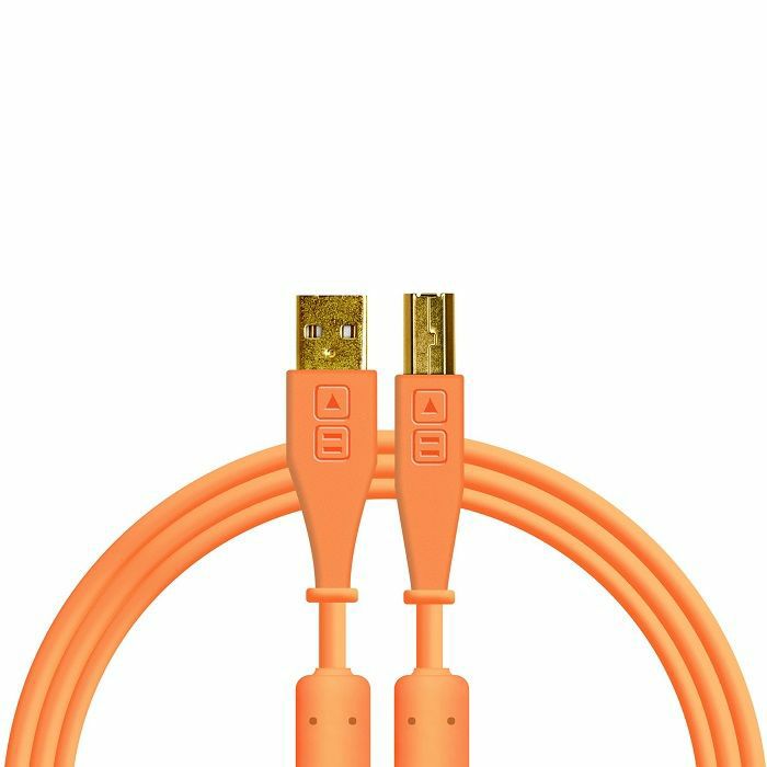 DJ TECH TOOLS - DJ Tech Tools Straight USB (A-B) Chroma Cable (neon orange, 1.5m)