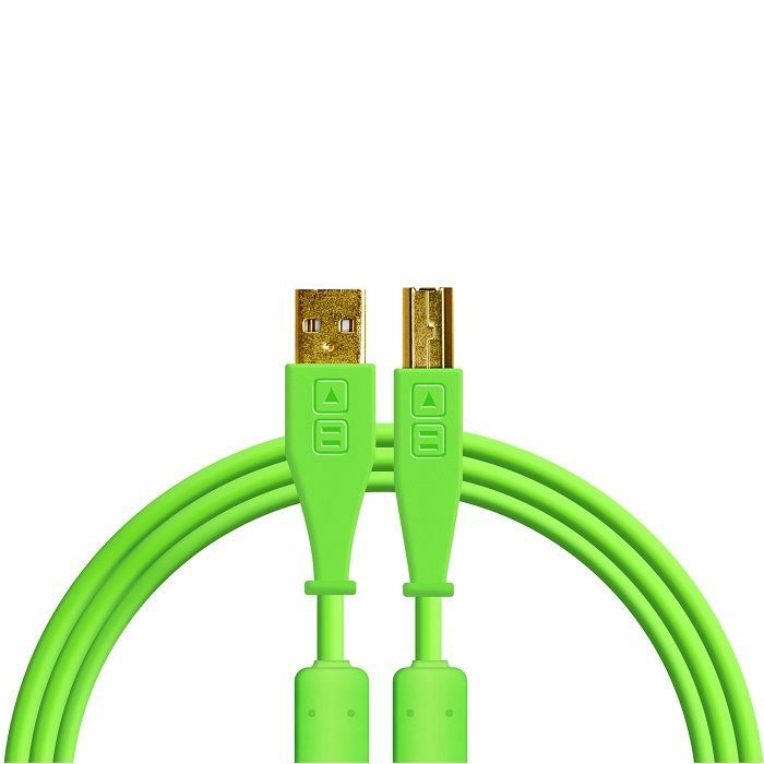 DJ TECH TOOLS - DJ Tech Tools Straight USB (A-B) Chroma Cable (green, 1.5m)