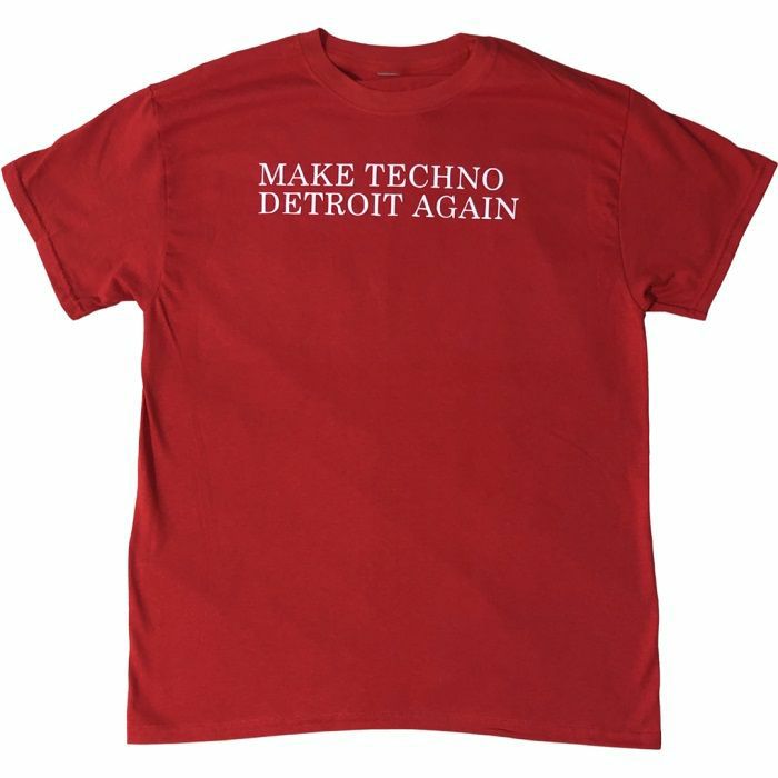 7 DAYS ENTERTAINMENT - 7 Days Entertainment Mens Make Techno Detroit Again T-shirt (red, medium)