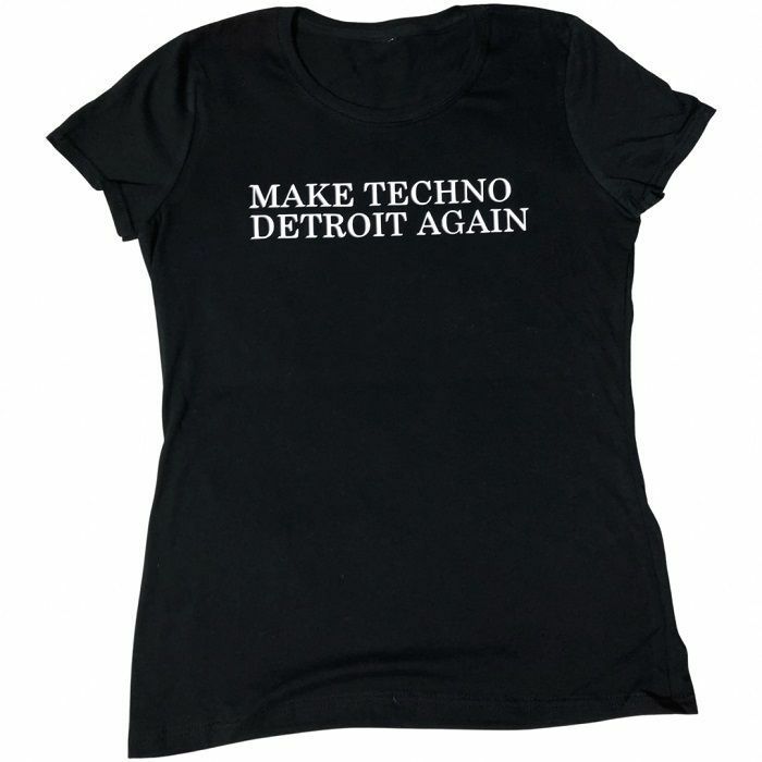 7 DAYS ENTERTAINMENT - 7 Days Entertainment Womens Make Techno Detroit T-shirt (medium, black)