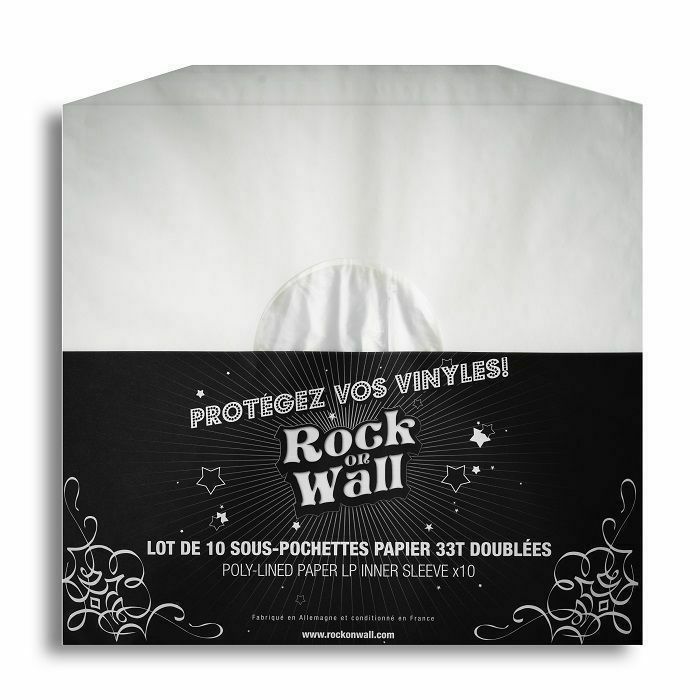 ROCK ON WALL - Rock On Wall 12" White Paper Vinyl Record Sleeves (pack of 10)