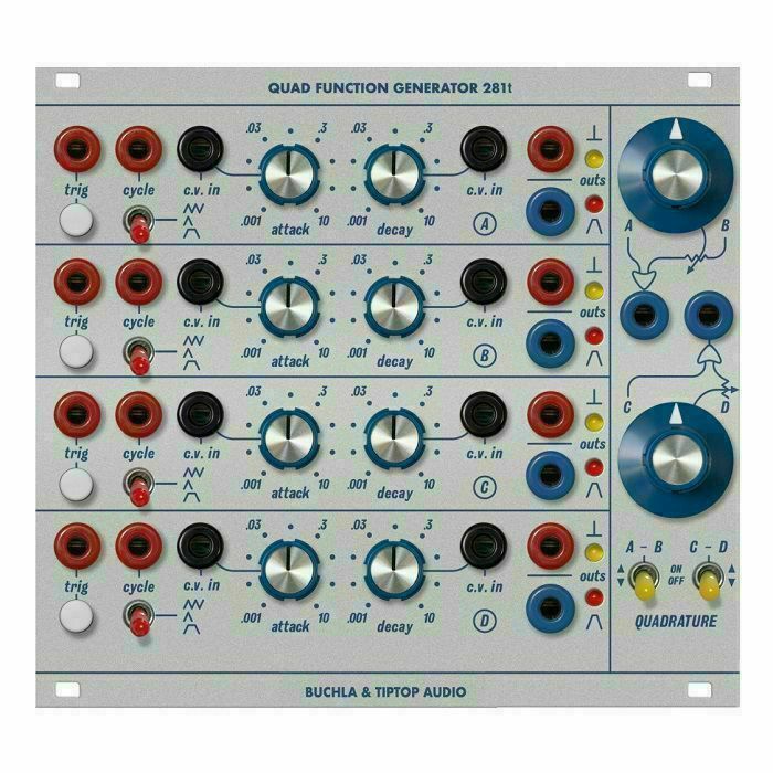 BUCHLA & TIPTOP AUDIO - Buchla & TipTop Audio Quad Function Generator 281t Module