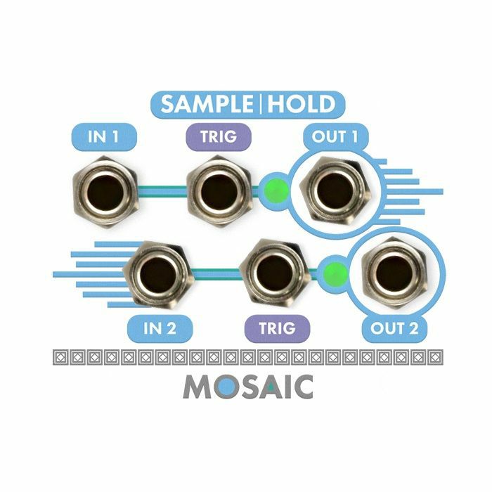 MOSAIC 1U - Mosaic 1U Sample & Hold 2-Channel Analogue Sample & Hold Circuit Module (white)