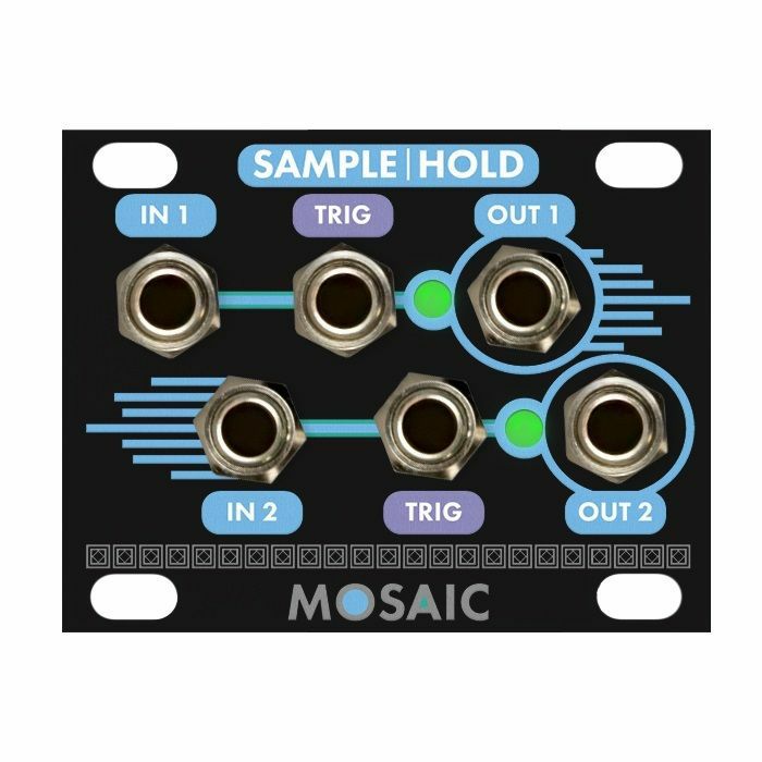 MOSAIC - Mosaic 1U Sample & Hold 2-Channel Analogue Sample & Hold Circuit Module (black)