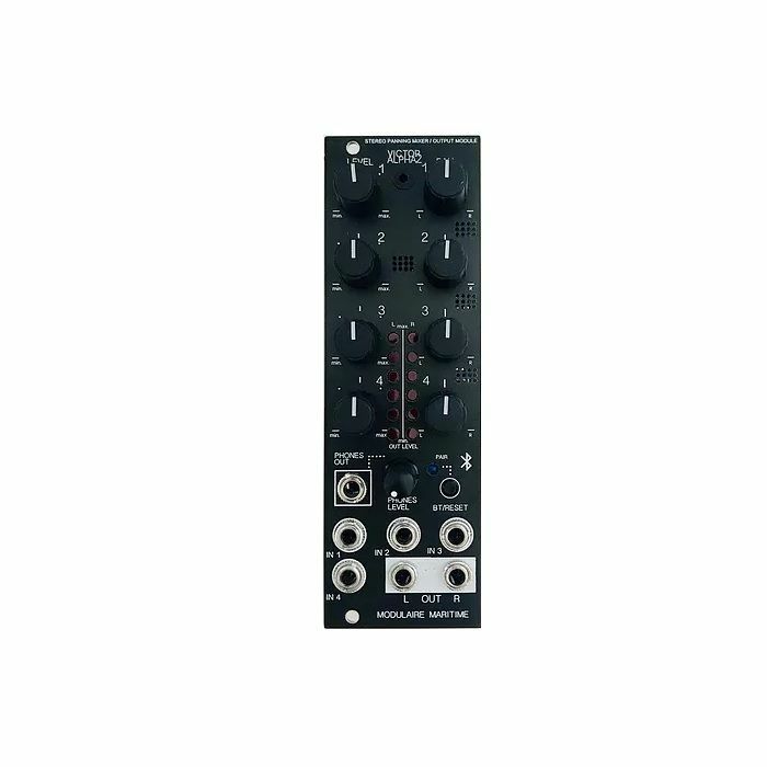 MODULAIRE MARITIME - Modulaire Maritime Victor Alpha 2 4-Channel Stereo Panning Mixer/Output Module (black)
