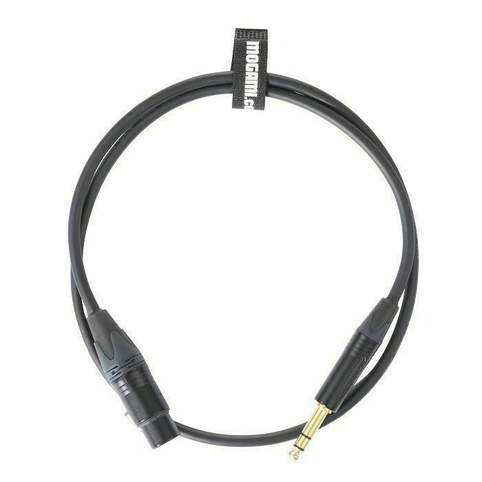MOGAMI - Mogami 1/4-Inch TRS Jack To Female XLR Cable With Neutrik Black & Gold Connectors (1m)
